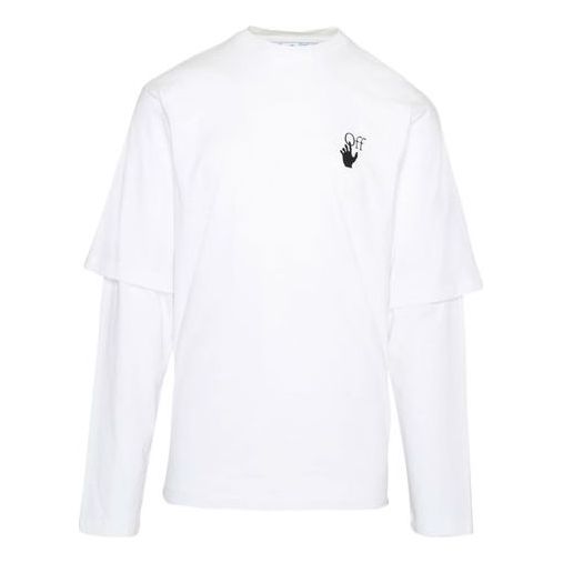 Off-White FW21 White Arrow Long Sleeves Ordinary Version Unisex White OMAB066F21JER004-0110