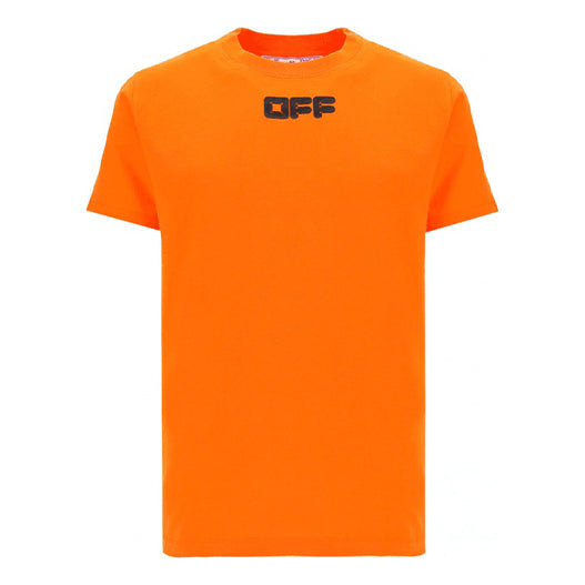 Off-White Classic Logo Printing Short Sleeve Orange OMAA027F21JER0032010