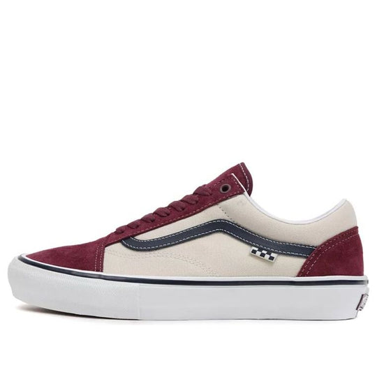 Vans Unisex Skate Old Skool Low-Top Sneakers White/Red VN0A5FCBALO