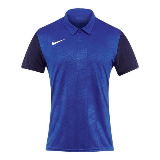 Nike Athleisure Casual Sports Soccer/Football Short Sleeve Breathable Polo Shirt Blue BV6725-463