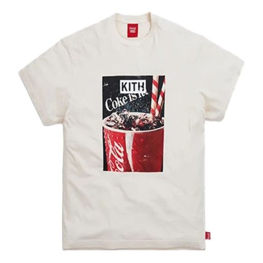 KITH x Coca Cola Crossover Drink Vintage Printing Short Sleeve Unisex White KH3874-104