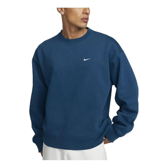 Nike Solo Swoosh Crewneck Sweatshirt Blue CV0554-460