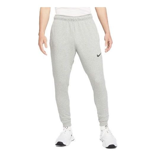 Men's Nike Dri-fit Solid Color Casual Training Sports Pants/Trousers/Joggers Gray CZ6380-063