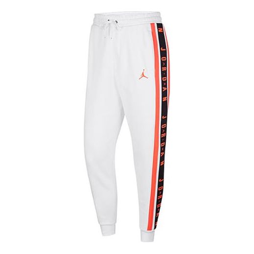 Men's Air Jordan Fleece Casual White Long Pants/Trousers DC9089-100