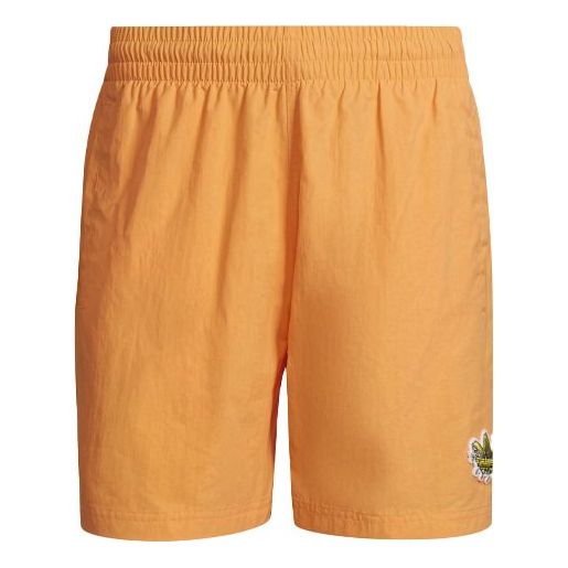 adidas originals Fruit Shorts Logo Pattern Casual Sports Orange Yellow GN3629