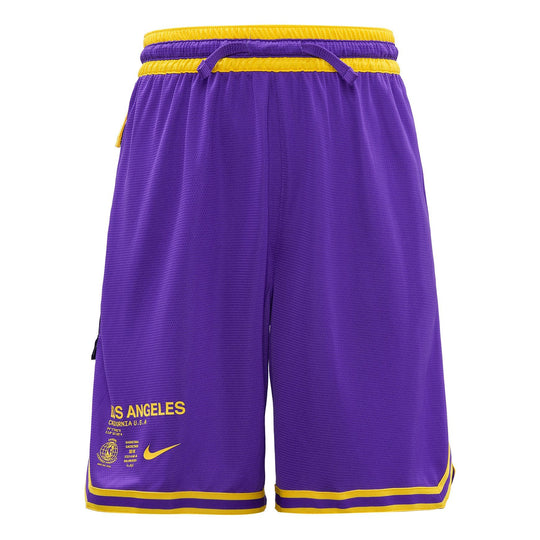 Nike NBA Los Angeles Lakers Basketball Shorts Purple CV5514-504