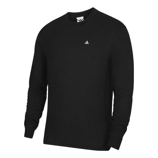 Men's Nike Dri-FIT ACG Solid Color Round Neck Long Sleeves Black DO9270-010