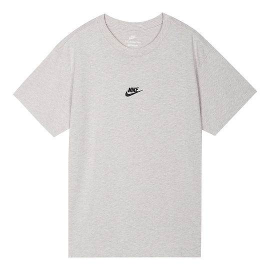 Men's Nike Solid Color Embroidered Small Label Round Neck Casual Loose ...