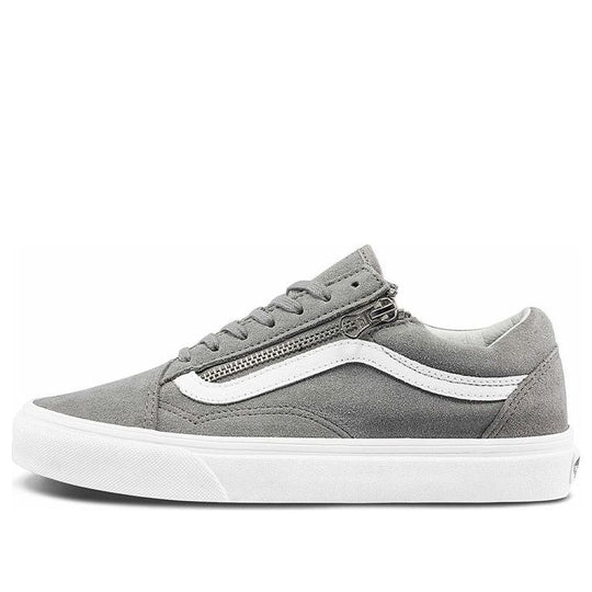 Vans Unisex Old Skool Zip Low-Top Sneakers Grey 'Gray White' VN0A3493A4F