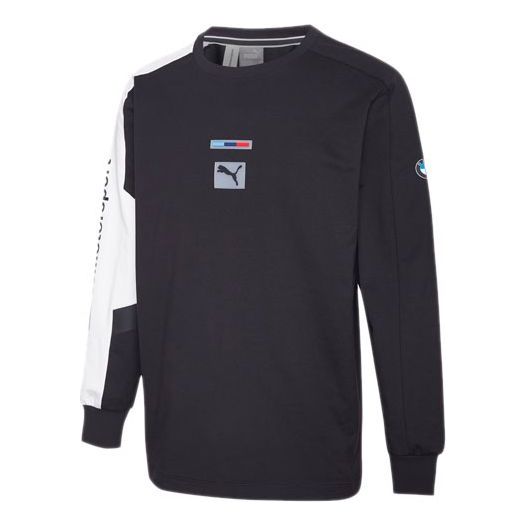 PUMA x BMW Crossover Racing Series Casual Sports Pullover Round Neck Black 596081-01