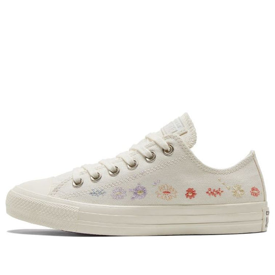(WMNS) Converse Chuck Taylor All Star Low 'Embroidered Floral - Egret ...
