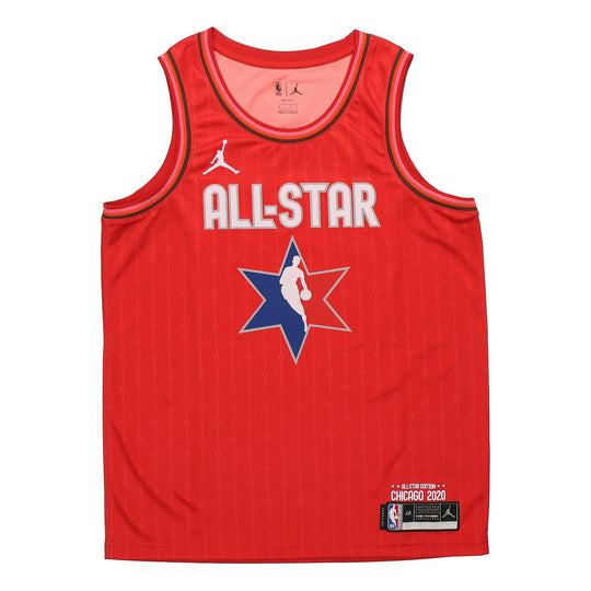 Jordan 2023 All Star Giannis Antetokounmpo Red Milwaukee Bucks T-Shirt / Large