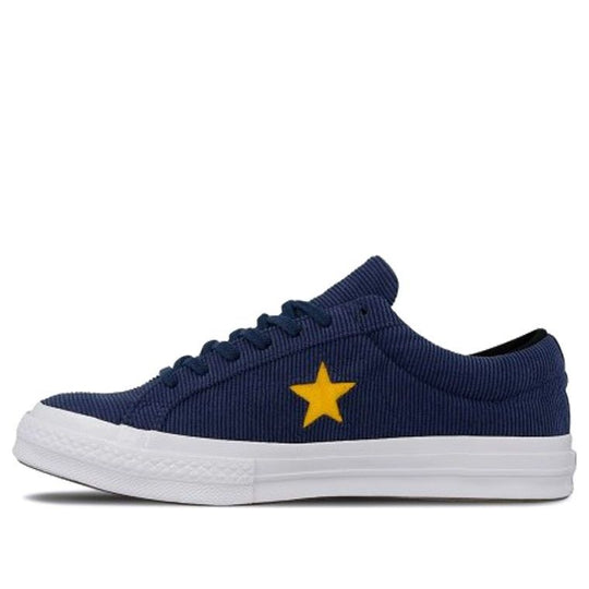 Converse One Star Ox Retro Low Tops Casual Skateboarding Shoes Unisex Deep Blue 161633C