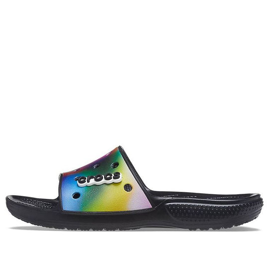 Crocs Colorful Casual Unisex Multi-Color Black Slippers 207557-0C4 Beach & Pool Slides/Slippers - KICKSCREW