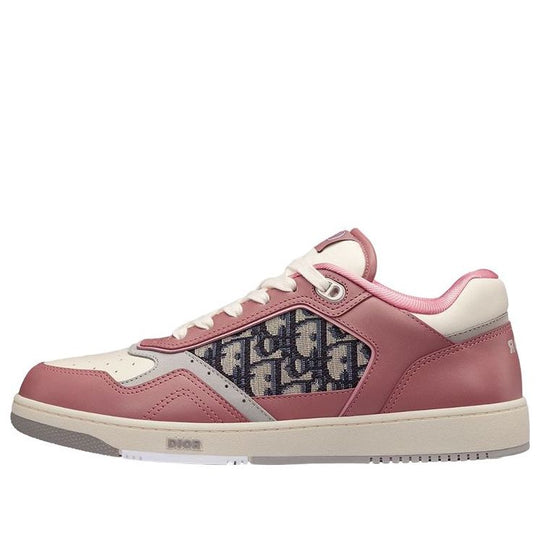 DIOR B27 Low-Top Sneaker Pink and Cream Smooth Calfskin 3SN272ZIR_H763