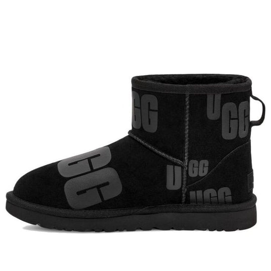 (WMNS) UGG Classic Mini Scatter Graphic 'Black Gray' 1130574-BLK