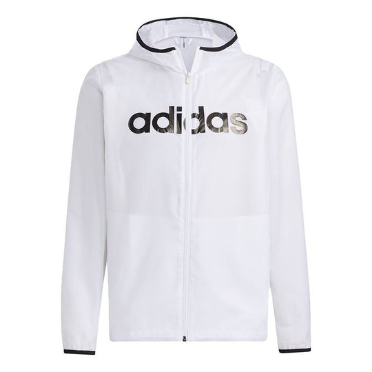 adidas neo M Ce Lw Wb Casual Sports Hooded Jacket White GP4869