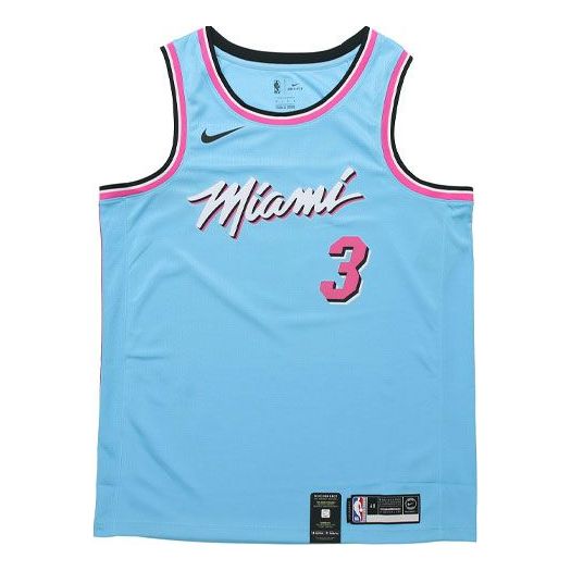 Nike NBA Miami Heat D Wade 2019-20 city edition T-shirt – Stephen Sports