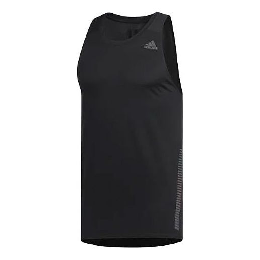Men's adidas Solid Color Logo Sports Sleeveless Basketball Jersey/Vest Black DM7567