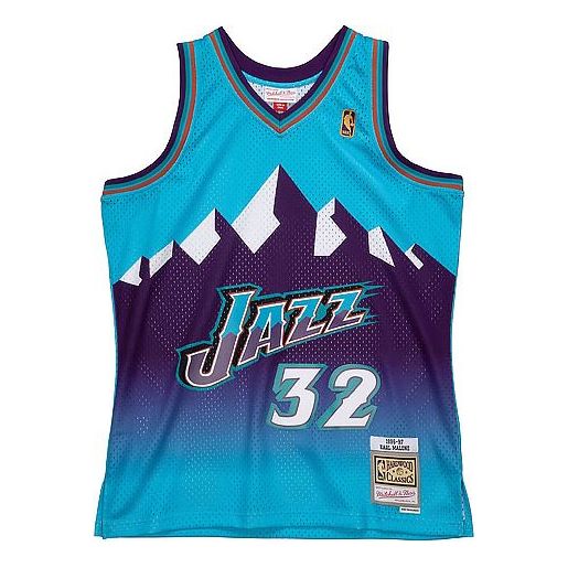Utah Jazz John Stockton Black Team Colour Swingman By Mitchell & Ness - Mens
