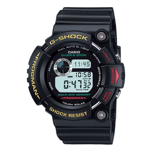 Men's CASIO G Shock FROGMAN Series Watch Mens Black Digital GW-200Z-1JF Watches - KICKSCREW