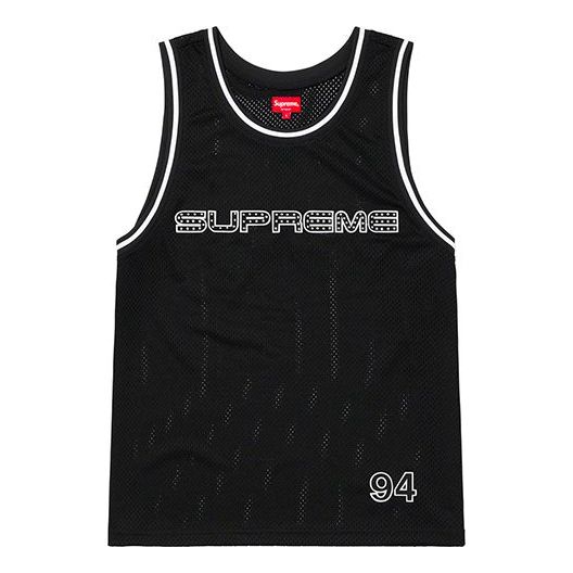 Supreme SS19 Rhinestone Basketball Jersey logo SUP-SS19-10402