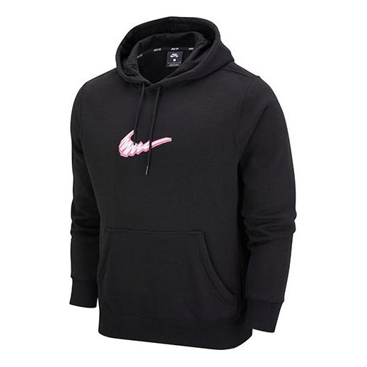 Nike SB Skateboard Fleece Skateboard hooded Pullover Long Sleeves Black DM6479-010