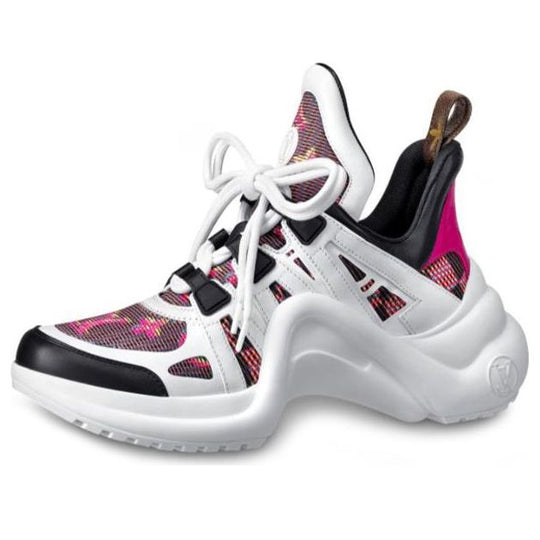 Louis Vuitton Lv Archlight Sports Shoes Pink in White