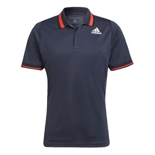 adidas H.Rdy Top Polo Sports Short Sleeve Shirt Polo Men's Blue/Red H31439