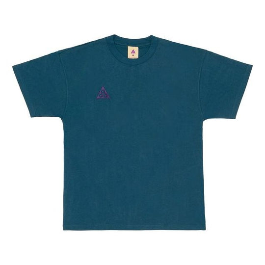 Nike ACG Small Logo Embroidered Short Sleeve T-shirt Blue / Purple BQ7343-347 T-shirts - KICKSCREW