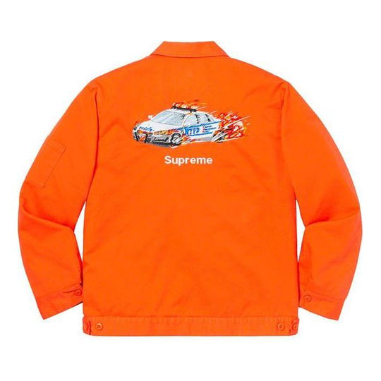 Supreme FW19 Week 2 Cop Car Embroidered Work Jacket SUP-FW19-312