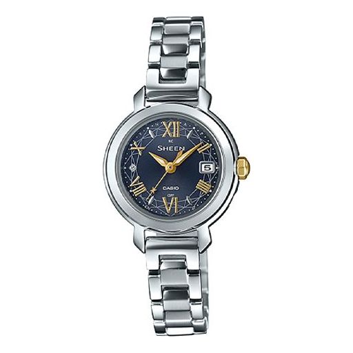 CASIO WMNS SHEEN Series Wrist Watch Blue/ Solar Powered Womens Silver Analog SHW-5300D-2AJF Watches - KICKSCREW