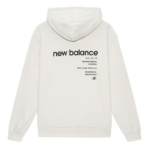 New Balance Logo Printing Sports Loose Couple Style White 5CB43313-CRE