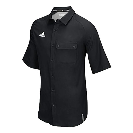 adidas Button Up Shirt 'Black' 891838-410