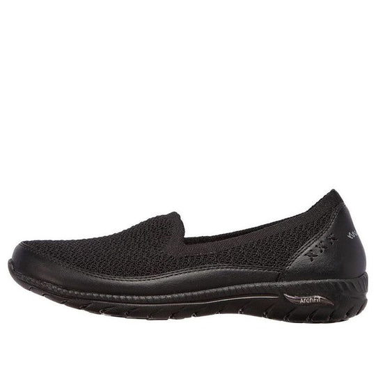 WMNS) Skechers Arch Fit Flex-Sweet Jazz Slip-On Shoes Black 100287