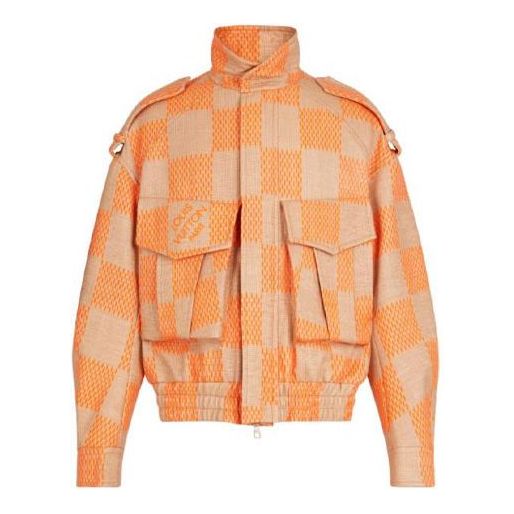 lv jacket orange