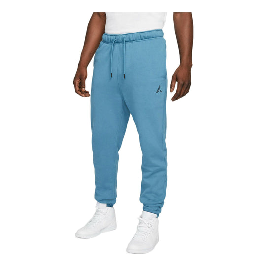 Men's Air Jordan Essentials Solid Color Printing Logo Lacing Bundle Feet Sports Pants/Trousers/Joggers Blue DA9820-415
