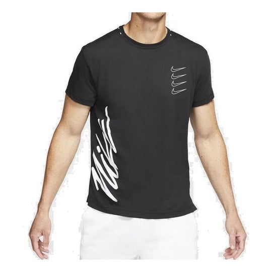 Nike Athleisure Casual Sports Short Sleeve Black CJ4620-010