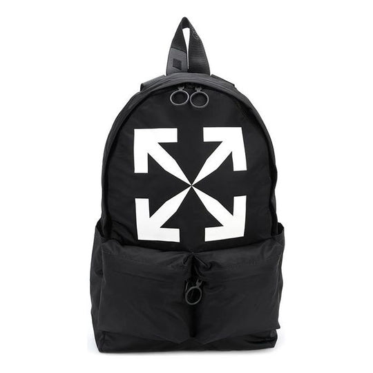OFF-WHITE Arrow Printing Backpack Black OMNB003R20E480201001