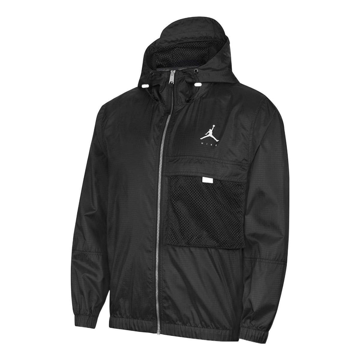 Air Jordan Jumpman Statement Solid Color Logo Hooded Jacket Black DM18 ...