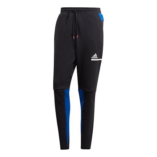 adidas Sports Casual Long Pants Black Blue Colorblock GM6544