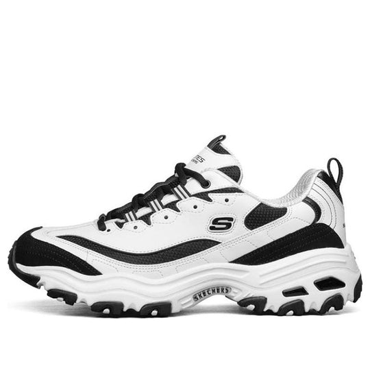 Skechers D lites Running Shoes White/Black 52675-WBK