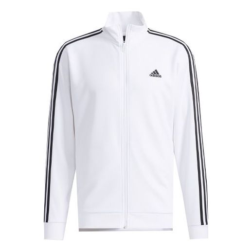 Men's adidas Colorblock Stripe Sports Stylish Jacket White GN0751 ...