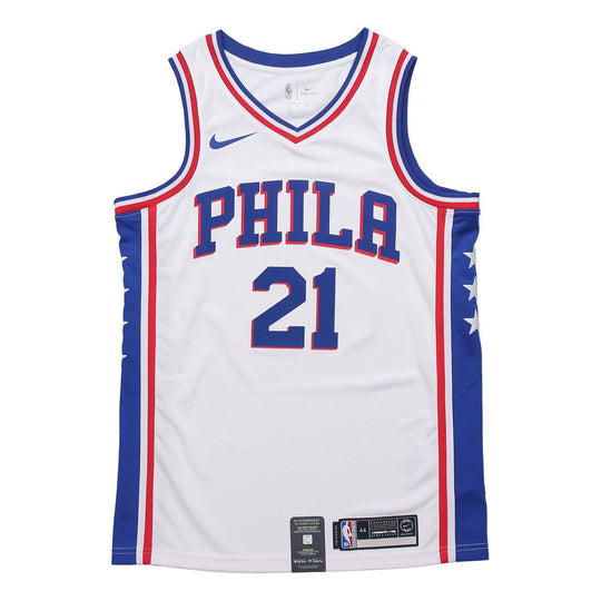 Nike NBA Jersey Basketball SW Fan Edition Philadelphia 76ers 21 Home White CJ7677-103