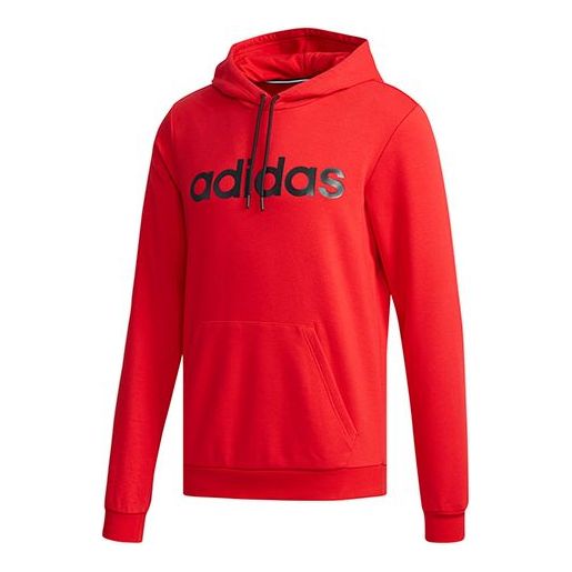 adidas neo Logo Printing Casual Pullover Red EA3525