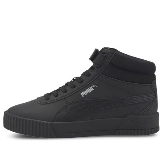 (WMNS) PUMA Carina Mid-Top Sneakers Black 373233-02