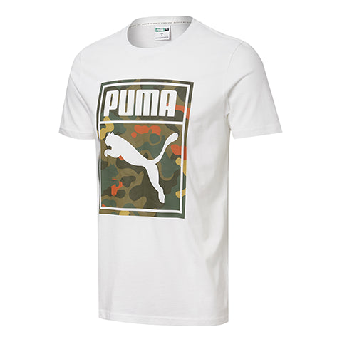 PUMA Printing Logo Short Sleeve White 530010-02