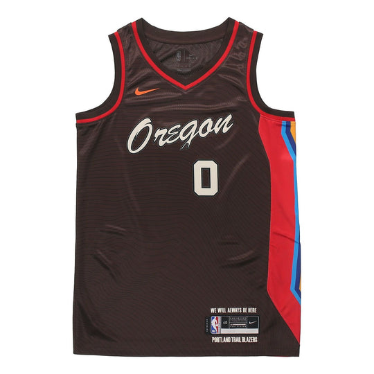 Nike Portland Trail Blazers Men's City Edition Swingman Jersey - Damian Lillard - Brown