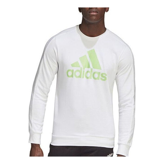adidas Casual Sports Round Neck Pullover White GJ6591