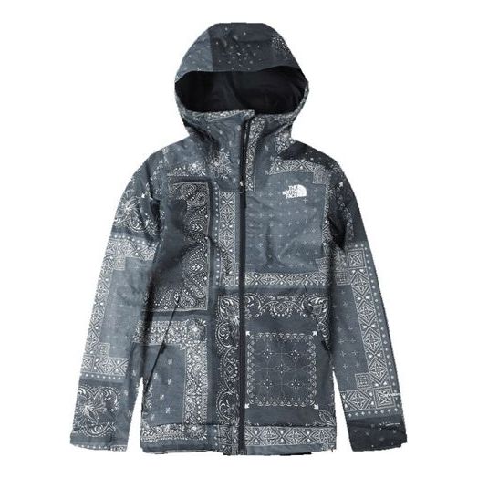 Men's THE NORTH FACE SS20 Full Print cashew Jacket Navy Blue NF0A4NCML